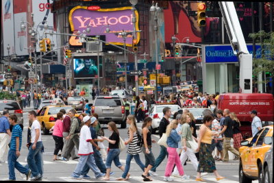 People at Time Square