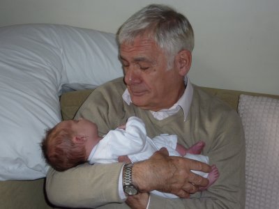 Cuddles with Granddad