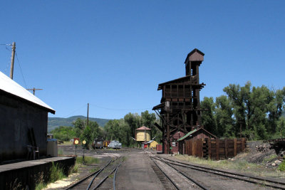 The Chama coaling tower and tank...