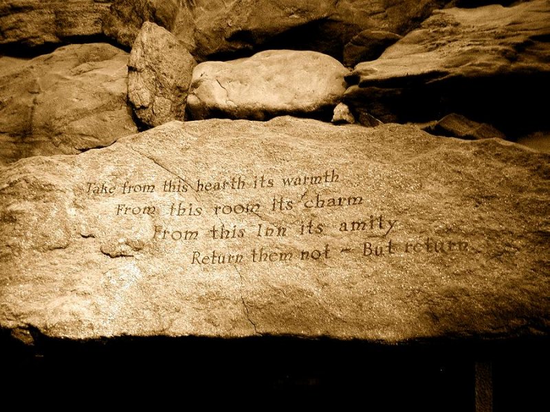 Fireplace Inscription