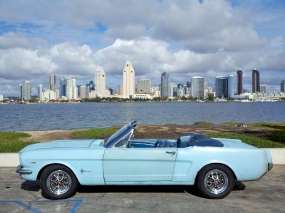 Mustang with San Diego Skyline