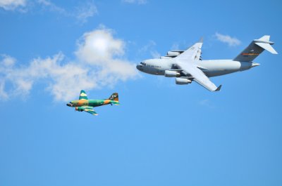 C47 and C17 fly-by