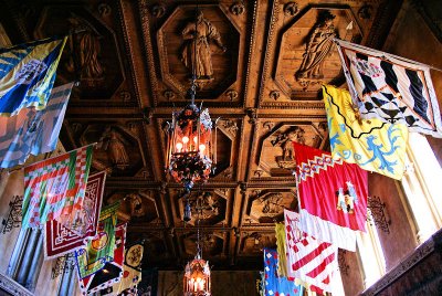 Hearst Castle Dining Room Flags