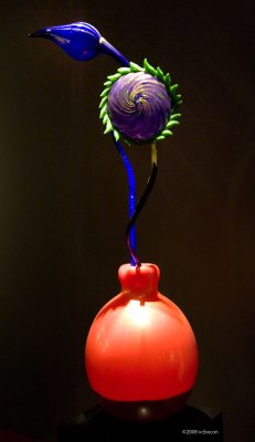 Glass Flowers in Vase