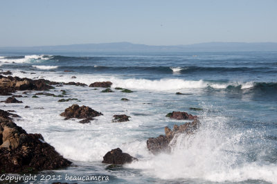 Ocean sprays at Pacific Grove