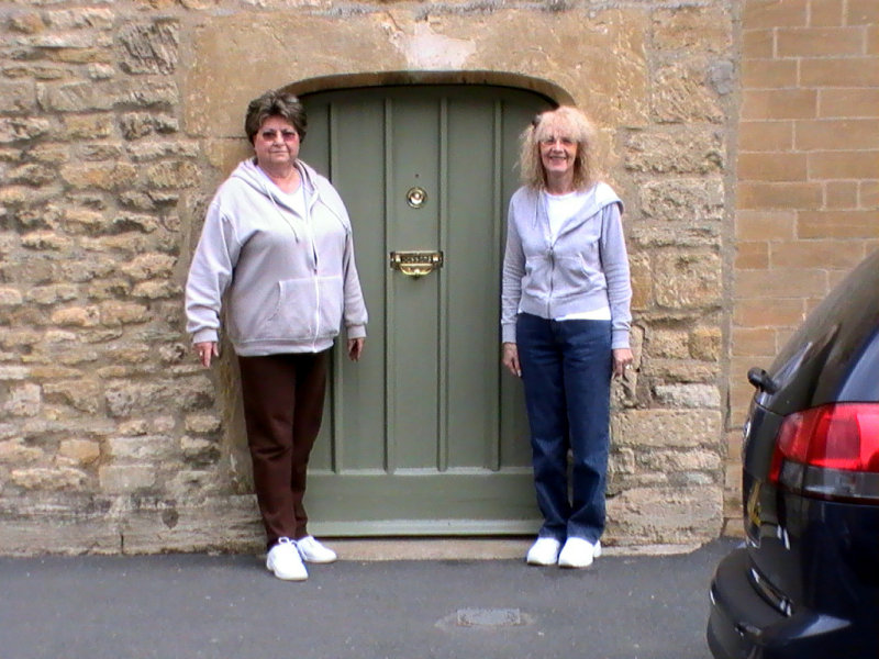 May 23, Arlene & Bonnie across the street from Prospect Cottage