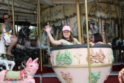 Isabel on carousel