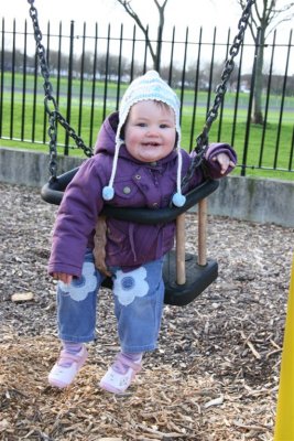Aoibh on a swing