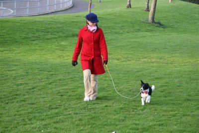 Sarah & Daisy walking