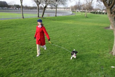 Sarah & Daisy running
