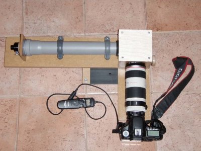 Spektrograf z aparatem Canon