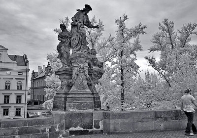 Along the Charles Bridge