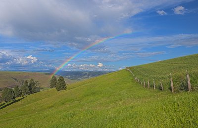 Rainbow over the Hills