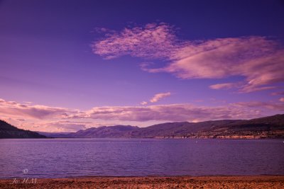 Penticton ~Lake Okanagan,~ late evening