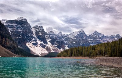 Moraine Lake and the Valley of the Ten Peaks.