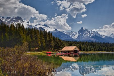 Boat House Maligne Lake