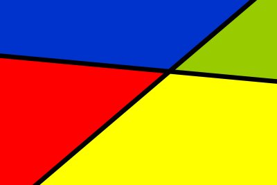 Yellow Red Blue Green