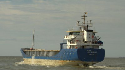 Osterems leaving the port of Ostend