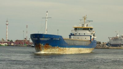 Osterems leaving the port of Ostend