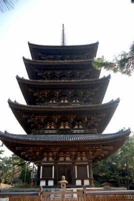 La ville de Nara en hiver... Japon.