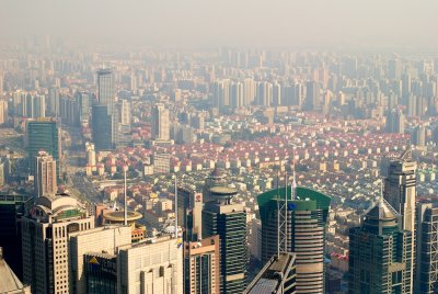 Shanghai vue d'en haut de la tour