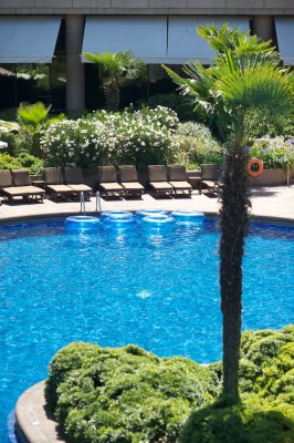 Piscine . Pool. Grand Hyatt Hotel. Santiago