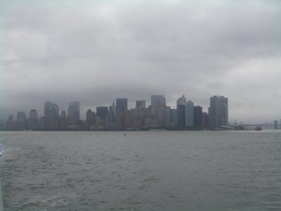 Manhattan vue depuis la Statue de la Libert