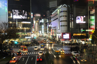 Shibuya - The busiest pedestrian crossing in the world
