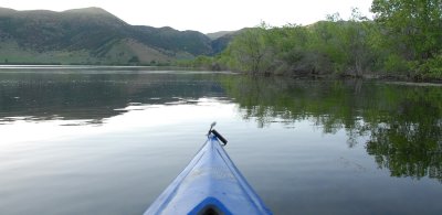 Paddling South Shoreline Headed East