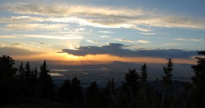 Sunset over Logan