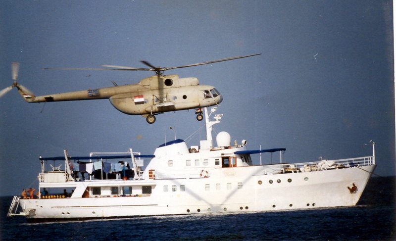 Being Harassed by Egyptian Helicopter