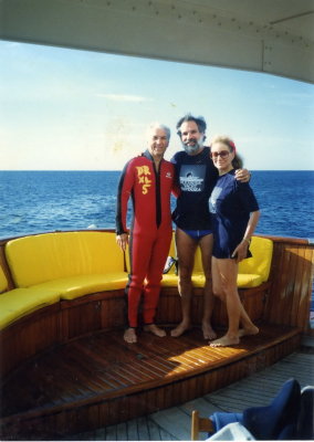 Merv Adelson and Barbara Walters on Fantasea 2