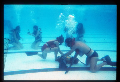 Dive Training at Wingate Institute 1974