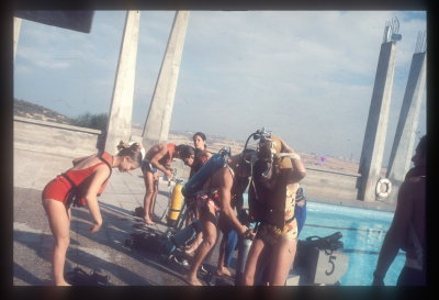 Dive Training at Wingate Institute 1974
