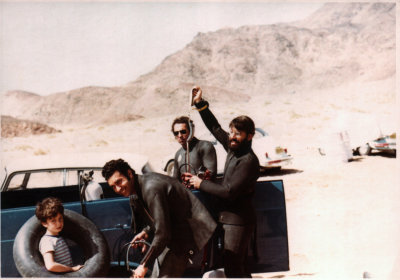 Natan Vardi, son Ran, Itzik Kestenbaum and Howard Neweiba 1972