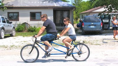 Adam & Sam take a ride on the island