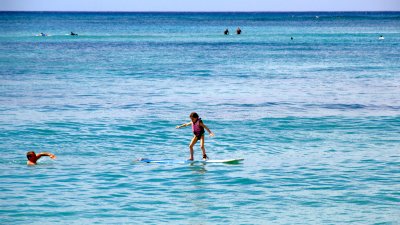 Learning about surfing