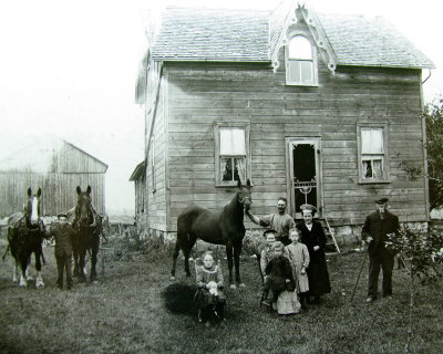 Archival print of Goderich's earlier days