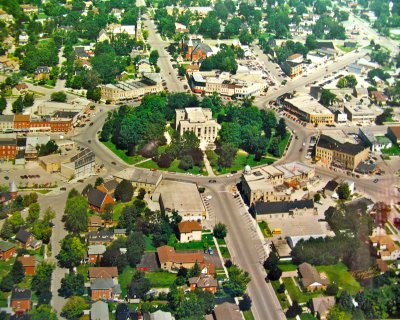 Downtown Goderich in an archive photo
