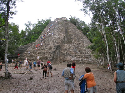 Coba, a spectacular archeological site hidden inside the rain forest, at the Yucatan Peninsula.