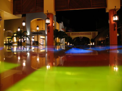 Colors at night at the Iberostar Paraso Lindo