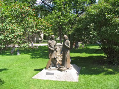Statues in the St. Boniface cemetary