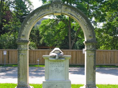 A unique headstone