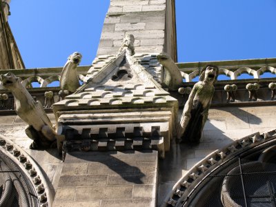 Gargoyles on Notre Dame Cathedral