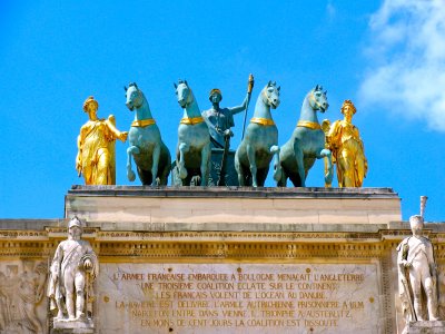 The Arc de Triomphe honors those who fought and died for France in the French Revolutionary and the Napoleonic Wars