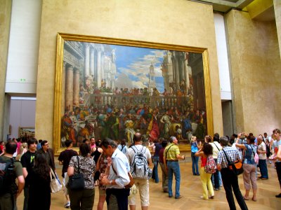 The Wedding Feast at Cana by VeroneseisLargest is the largest painting at the Louvre