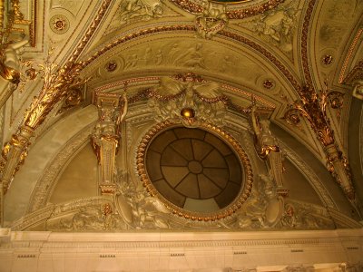 Ceiling art in Louvre.JPG