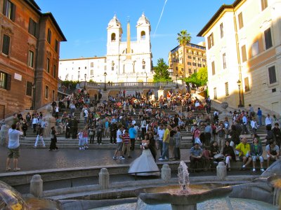 One of the many fountains in Rome