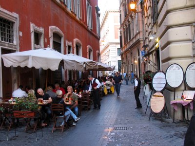 Typical Rome street seen