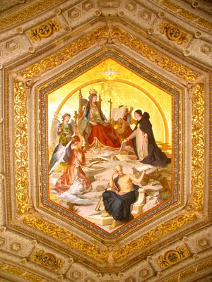 Artwork was everywhere from floors to ceilings